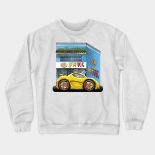 CS Cartoon Machines Sport Car And Garage V 2.5. Crewneck Sweatshirt